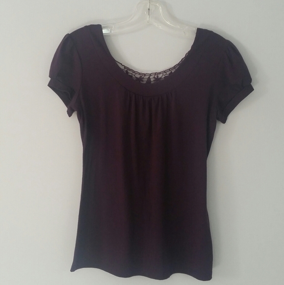 Smart Set Back Lace Top Purple - Picture 5 of 11